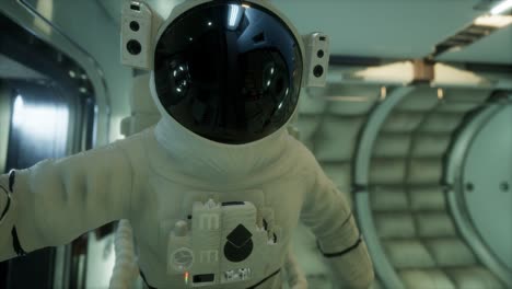 Astronaut-In-Der-Orbitalen-Raumstation